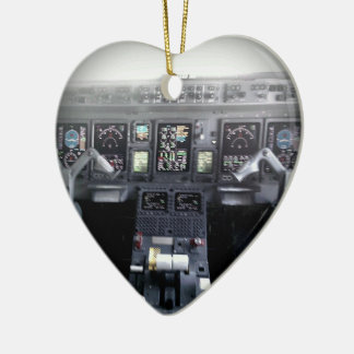 Embraer 145 Flight Deck Ceramic Tree Decoration