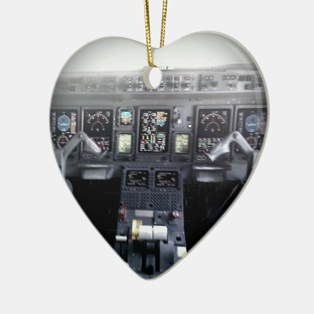 Embraer 145 Flight Deck Ceramic Tree Decoration (Left)