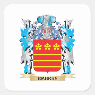 Embrey Coat of Arms - Family Crest Square Sticker
