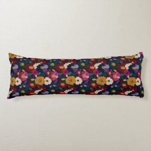 Embroider Texture Bedroom Decor Retro Memory Foam Body Cushion