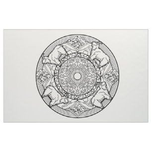 Embroider Your Own Mandala Fabric Goats