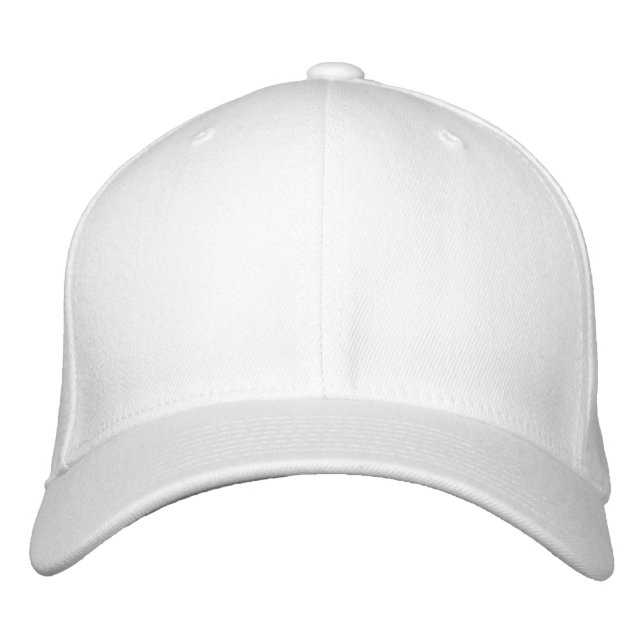 Embroider your own White Flexfit Wool Cap (Front)