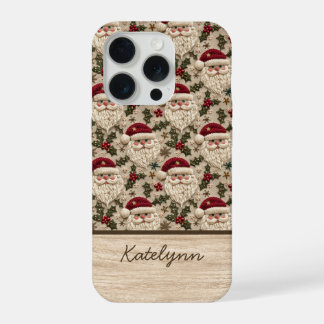 Embroidered 3D Santa Phone Case | Personalised