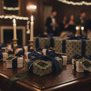 Embroidered Art Deco Pattern Wrapping Paper