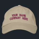 Embroidered Baseball Cap Custom Text Name Colours<br><div class="desc">Easy Personalised Promotional Cap - Add Your Text - Name - Company / Number / Letter / Slogan - Tagline / or Website , Phone , E-mail , Social Media Handle , Address , Logo - Photo / more - Choose Your Colour / Size / Font - Make your unique...</div>