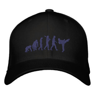 Embroidered Black Belt Karate martial arts sports Hat