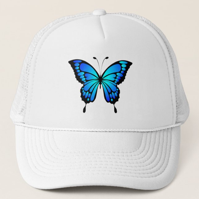 Embroidered Butterfly Bucket Hat (Front)