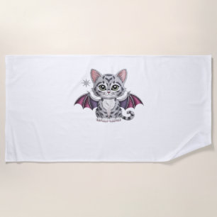 embroidered cat bat Classic T-Shirt Beach Towel