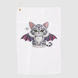 embroidered cat bat Classic T-Shirt Golf Towel