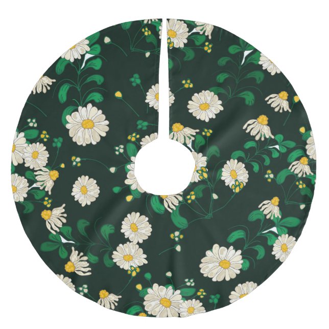 Embroidered children's drawing imitation. brushed polyester tree skirt (Front)