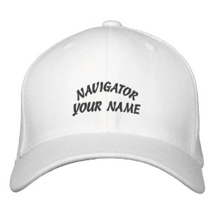 Embroidered Hat, NAVIGATOR, AND NAME Embroidered Hat
