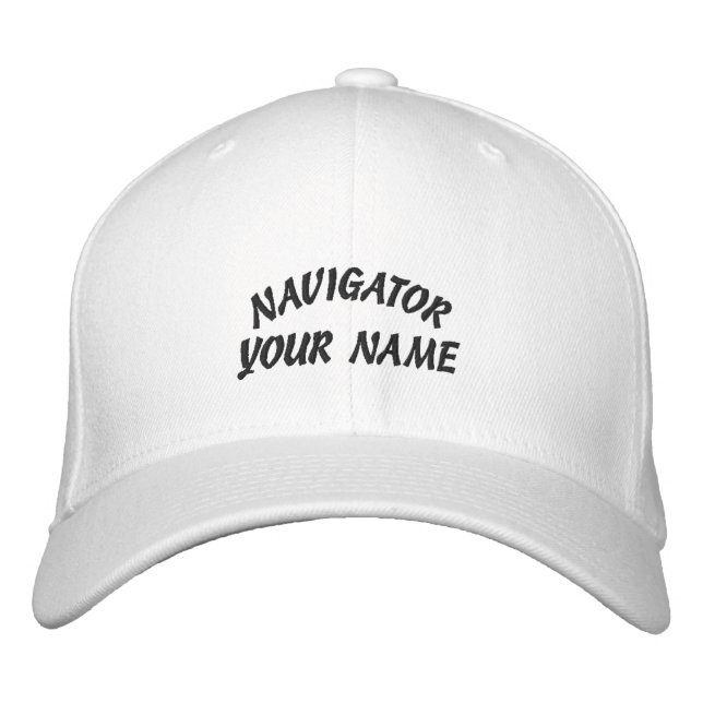 Embroidered Hat, NAVIGATOR, AND NAME Embroidered Hat (Front)