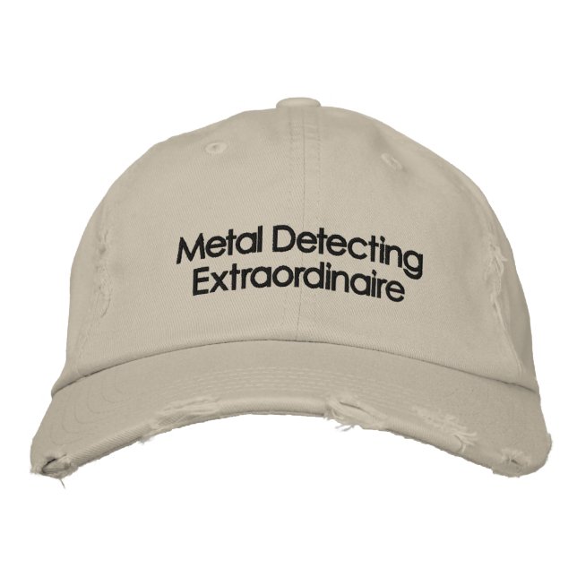 Embroidered Metal Detecting Hat (Front)
