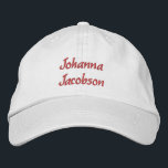 Embroidered Modern Elegant Name Baseball Cap<br><div class="desc">Your name modern and elegant embroidered on your shirt. Very nice gift for birthday or mother's day.</div>