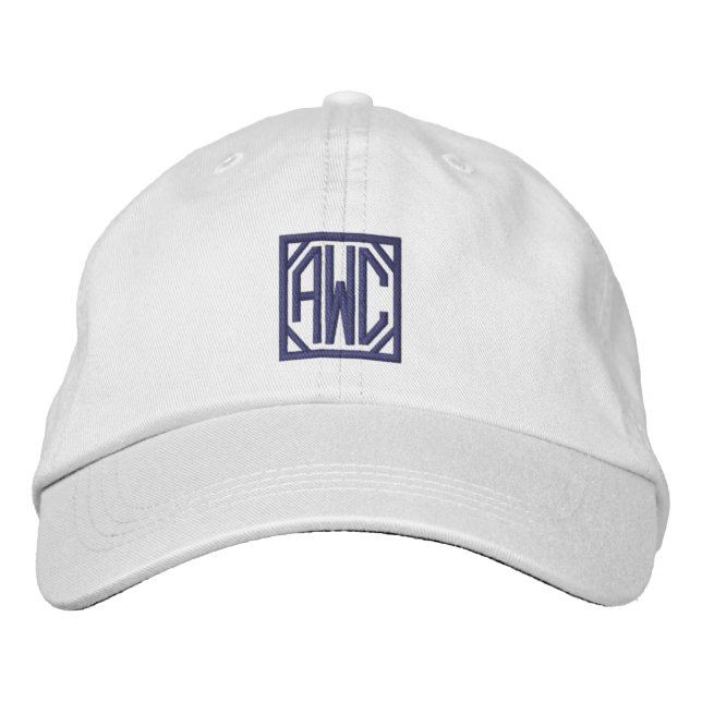 Embroidered Monogram Hat (Front)