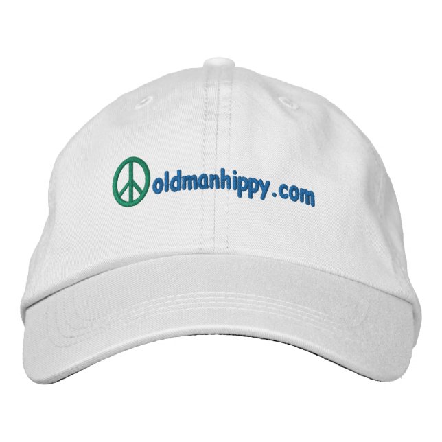 Embroidered Old Man Hippy Hat (Front)