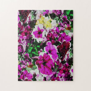 Embroidered Pansies... Jigsaw Puzzle