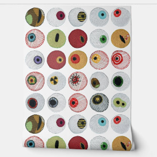 Embroidered Rainbow Eyeballs Wallpaper