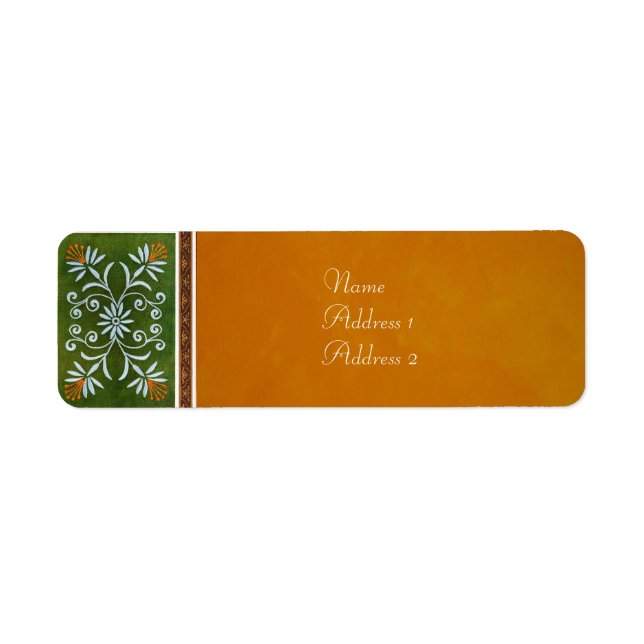 Embroidered Return Label Return Address Label (Front)