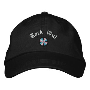 Embroidered Rock Out CD Compact Disc Hat