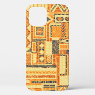 Embroidered seamless patchwork pattern. Bohemian o iPhone 12 Case