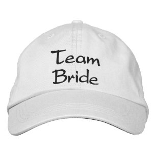 Embroidered Team Bride Wedding Cap