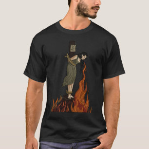 Embroidered Witch Burning Cigarette T-Shirt