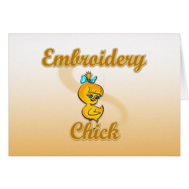 Embroidery Chick (Front Horizontal)