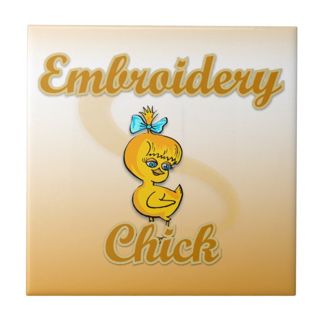 Embroidery Chick Tile (Front)