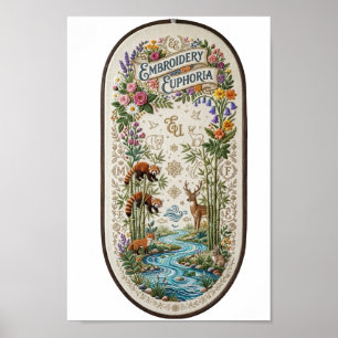 Embroidery Euphoria Poster