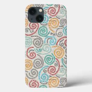 Embroidery fancy rumpled paper iPhone 13 case