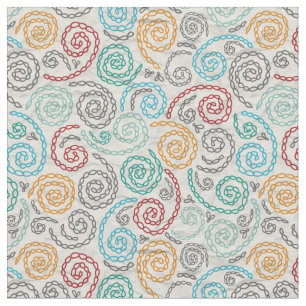 Embroidery fancy rumpled paper fabric