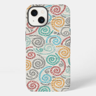 Embroidery fancy rumpled paper iPhone case