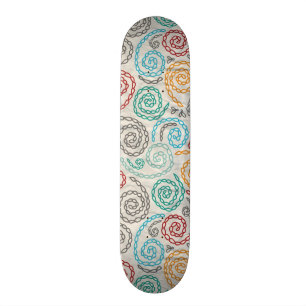 Embroidery fancy rumpled paper skateboard