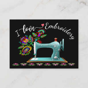 Embroidery - Fashion - Seamstress Business Card