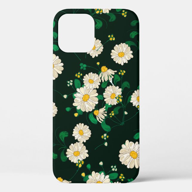 Embroidery flowers and leaves seamless pattern. Im Case-Mate iPhone Case (Back)
