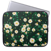 Embroidery flowers and leaves seamless pattern. Im