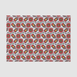 Embroidery Folklore Art cross-stitch floral flower Tissue Paper