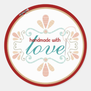 embroidery hoop decorative stitching sewing label