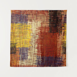Embroidery ornament, coloured lines, bohemian styl tapestry