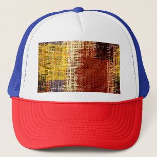 Embroidery ornament, coloured lines, bohemian styl trucker hat