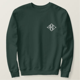Embroidery Personalised Monogram Initials Embroidered Sweatshirt
