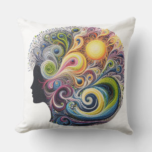 embroidery piece cushion