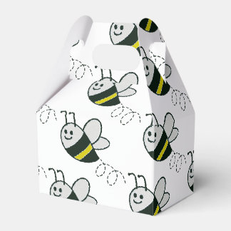 Embroidery Print Cute Bee Baby Shower Favour Box