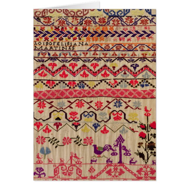 Embroidery sampler (Front)