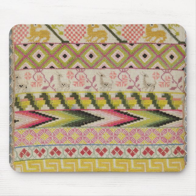 Embroidery sampler mouse pad (Front)