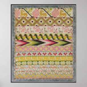 Embroidery sampler poster