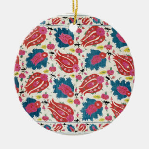 Embroidery, Turkish (textile) Ceramic Tree Decoration