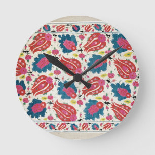 Embroidery, Turkish (textile) Round Clock