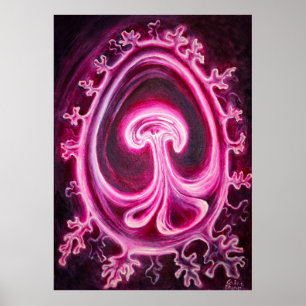 Embryo with placenta poster